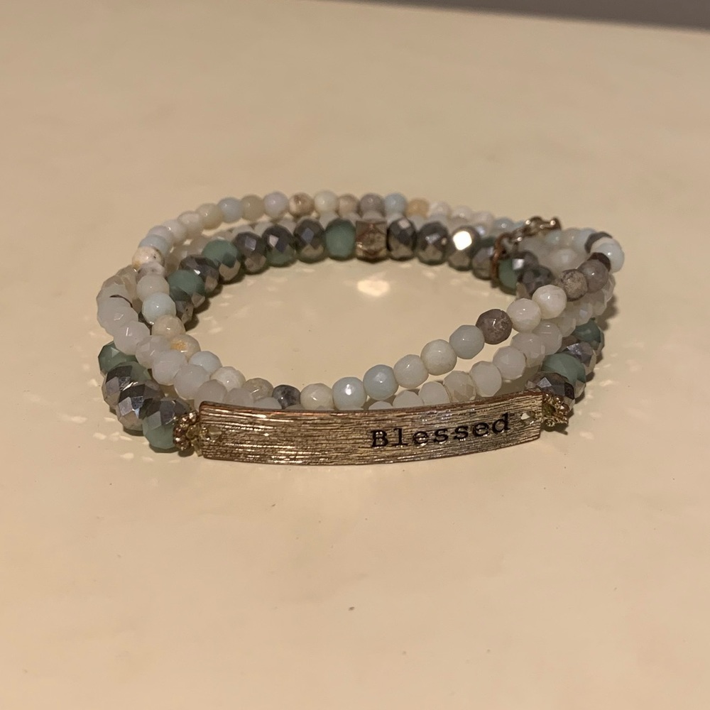 Blessed Semiprecious Beaded Bracelet Trio